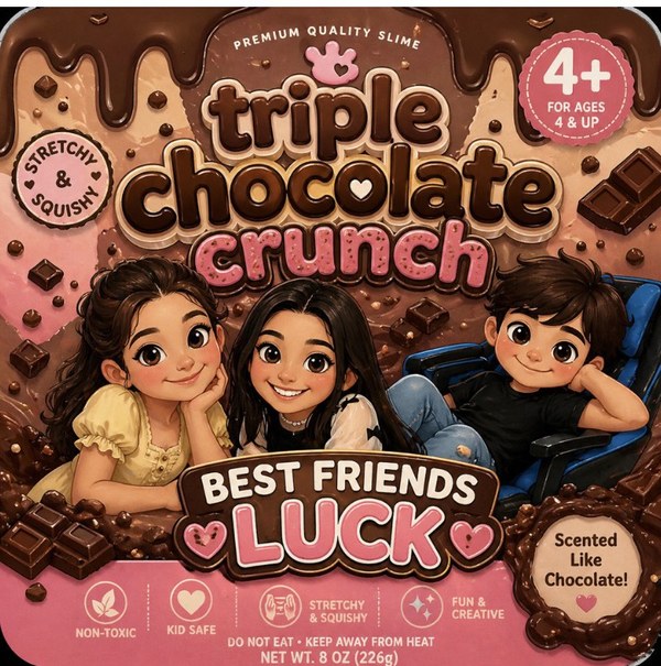 Triple Chocolate Crunch slime tin